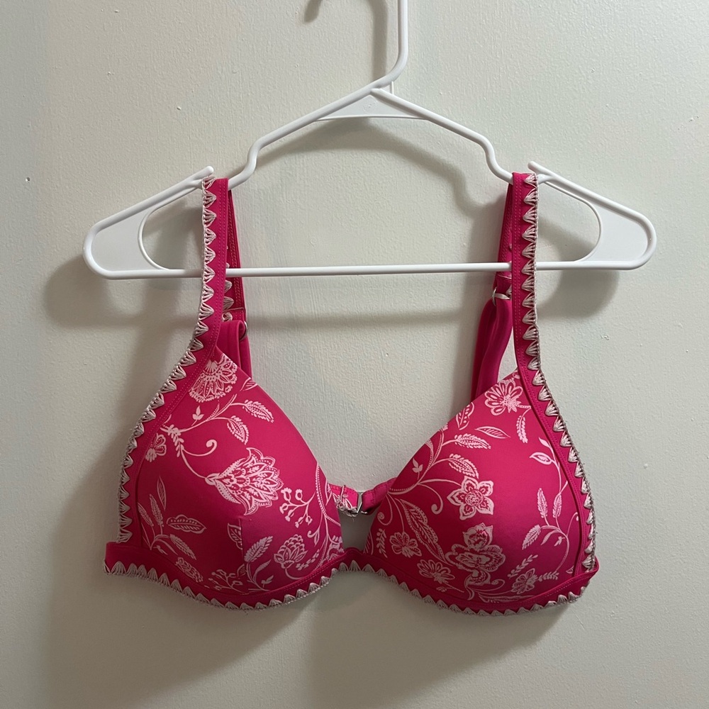 Cupshe Pink Floral Bikini Top - Picture 2 of 3